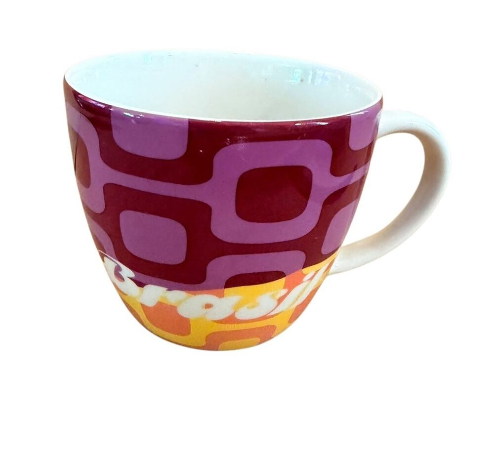 Starbucks Coffee Mug BRASIL BRAZIL 2012 Tea Cup 16oz